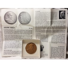 HALL OF FAME MEDAL . LILLIAN D. WALD